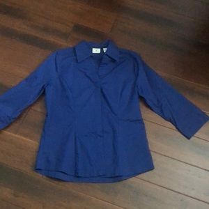 Lee riders three-quarter button down dress shirt size medium